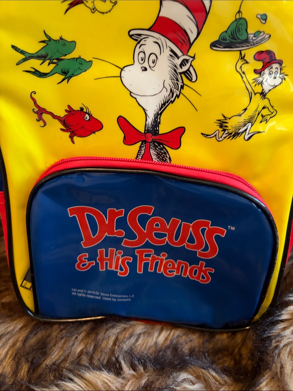 Dr Seuss & His Friend’s Cat And The Hat Kids Backpack 9.5x12 - Picture 4 of 7